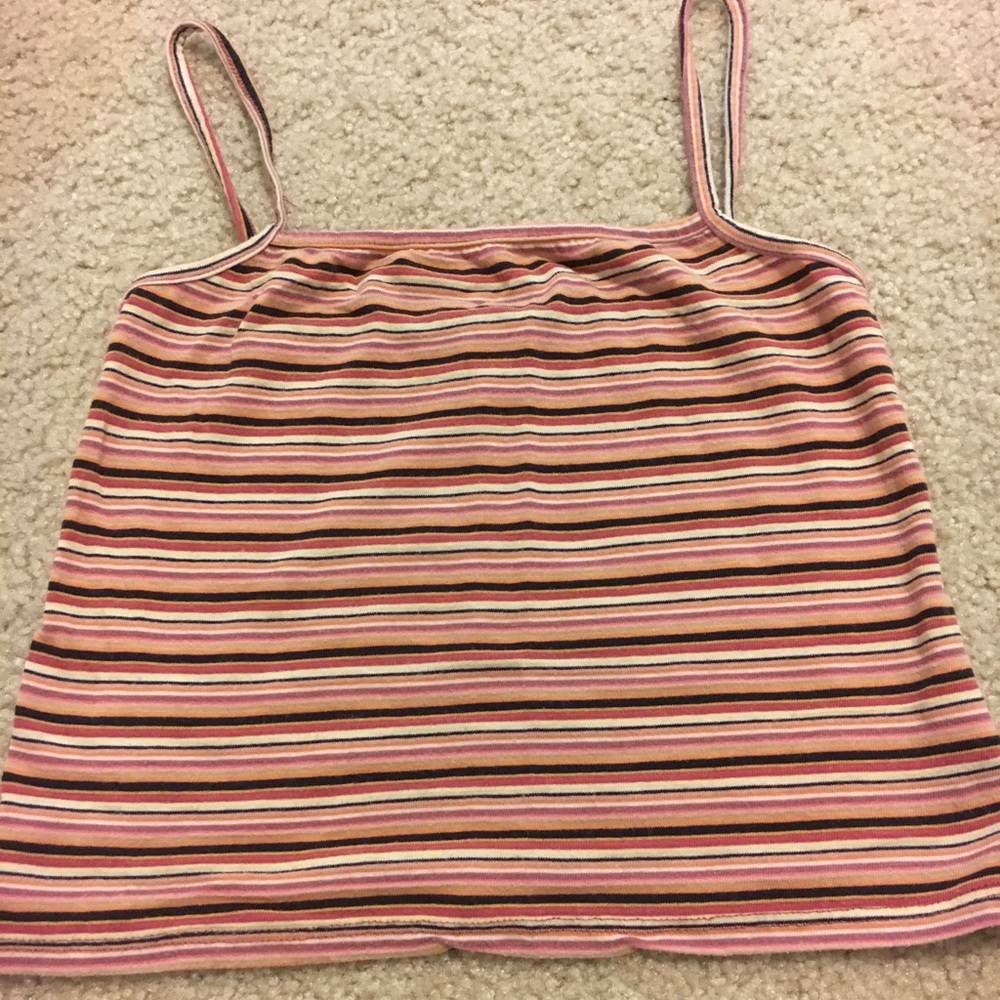 Brandy Melville pink multicolor tank top